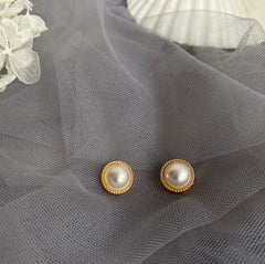 French retro pearl earrings female earrings