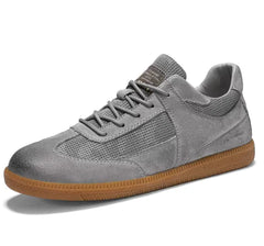 Men's Premium Pigskin Leather Trainers – Breathable & Casual German Style