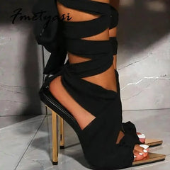 Fabric Ankle Strap Shoes