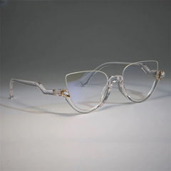 Half Frame Cat Eye Glasses Frames