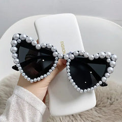 Cat Eye Heart Fashion Sunglasses